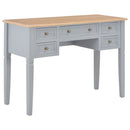 Writing Desk Grey 109.5x45x77.5 cm Wood