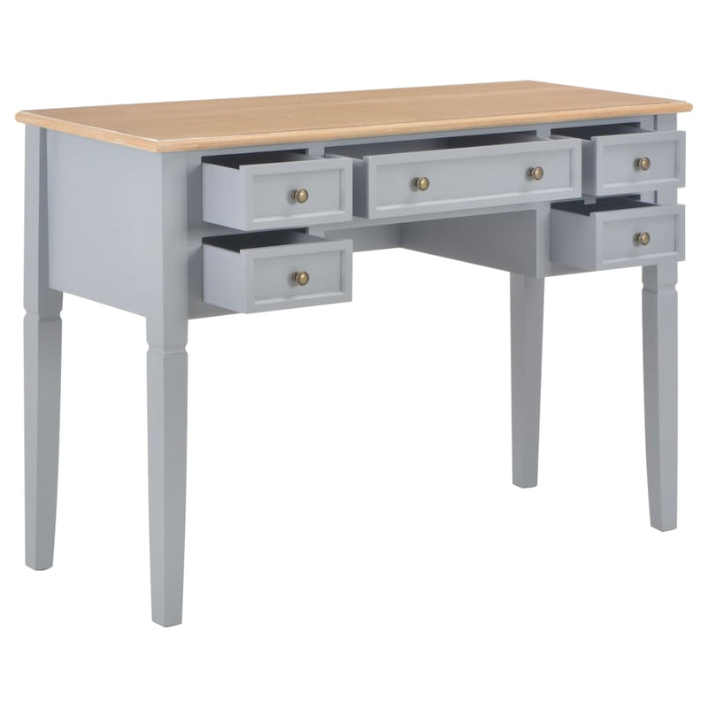 Writing Desk Grey 109.5x45x77.5 cm Wood