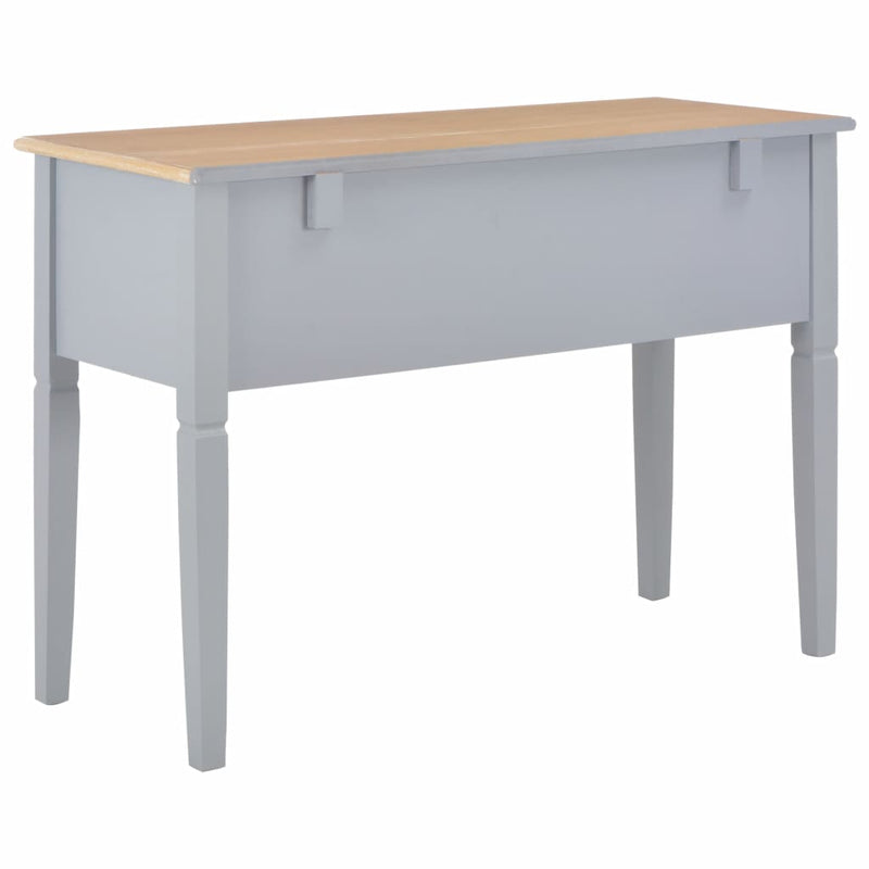 Writing Desk Grey 109.5x45x77.5 cm Wood