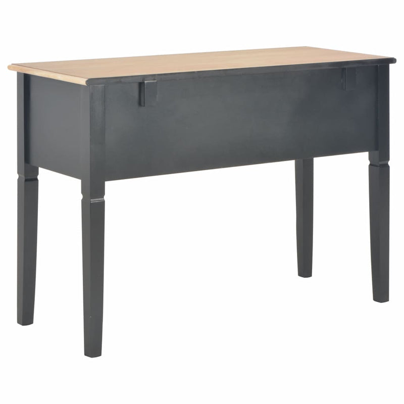 Writing Desk Black 109.5x45x77.5 cm Wood
