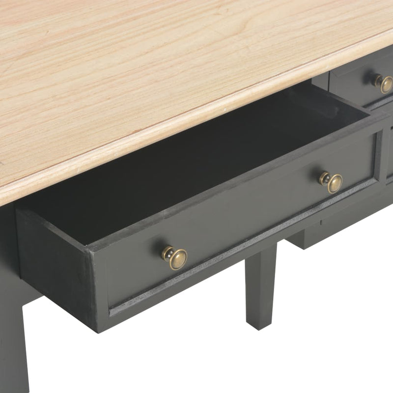 Writing Desk Black 109.5x45x77.5 cm Wood