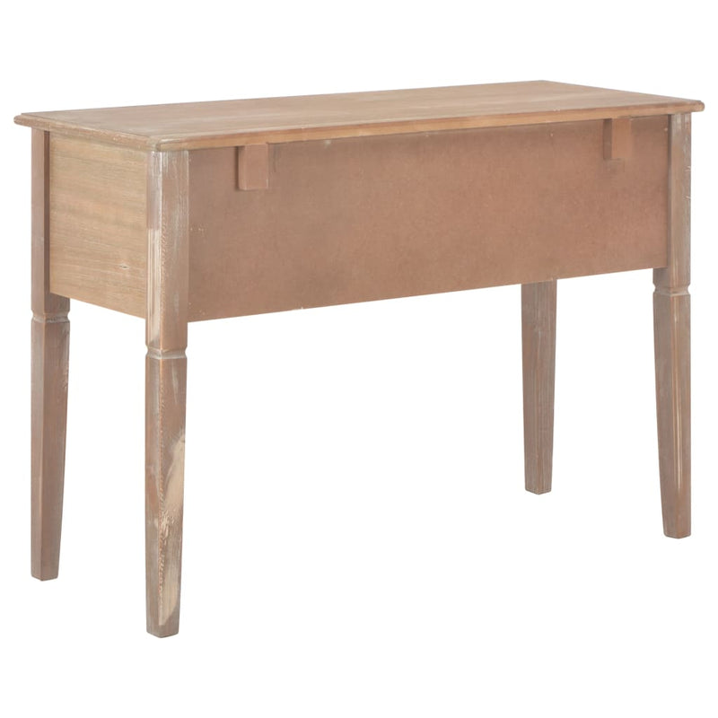 Writing Desk Brown 109.5x45x77.5 cm Wood