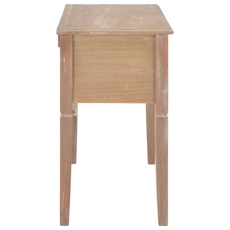 Writing Desk Brown 109.5x45x77.5 cm Wood