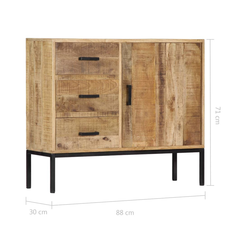 Sideboard 88x30x71 cm Solid Mango Wood