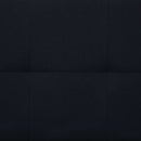Sofa Bed with Two Pillows Black Polyester