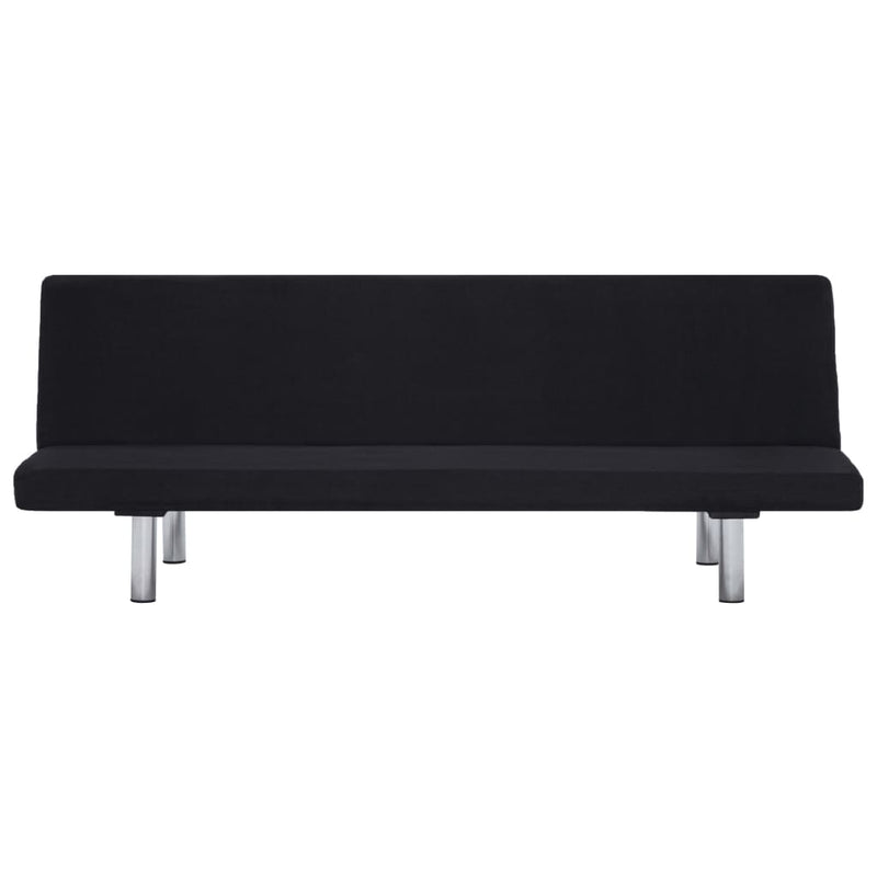 Sofa Bed Black Polyester