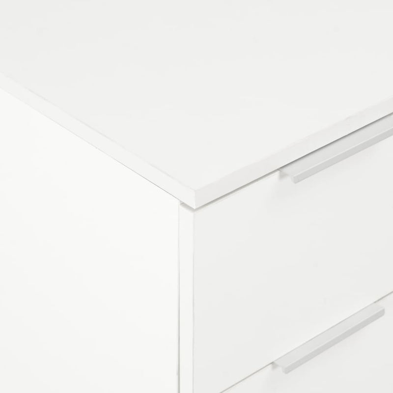 Sideboard High Gloss White 60x35x76 cm Chipboard