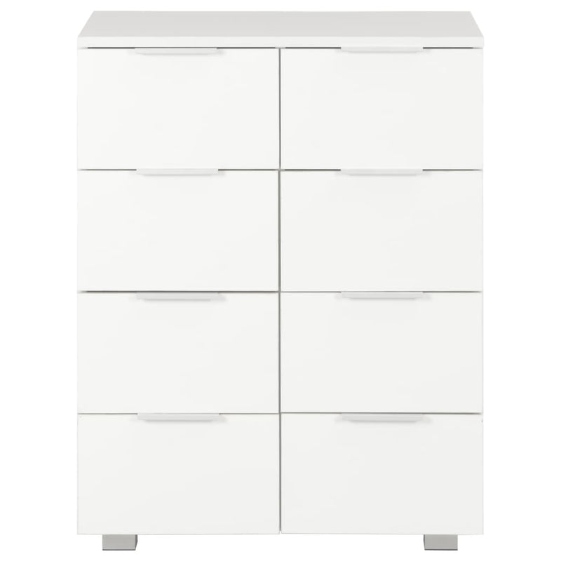 Sideboard High Gloss White 60x35x76 cm Chipboard