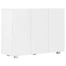 Sideboard High Gloss White 107x35x76 cm