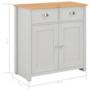 Sideboard Grey 79x35x81 cm