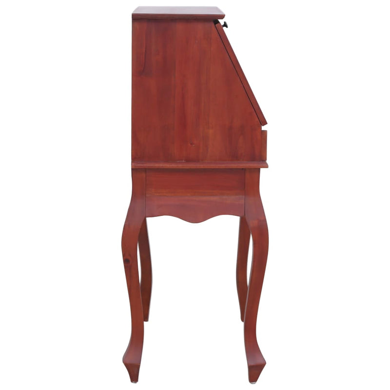 Secretary Desk Brown 78x42x103 cm Solid Mahogany Wood
