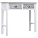 Console Table Grey 90x30x77 cm Wood