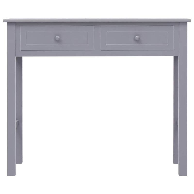 Console Table Grey 90x30x77 cm Wood