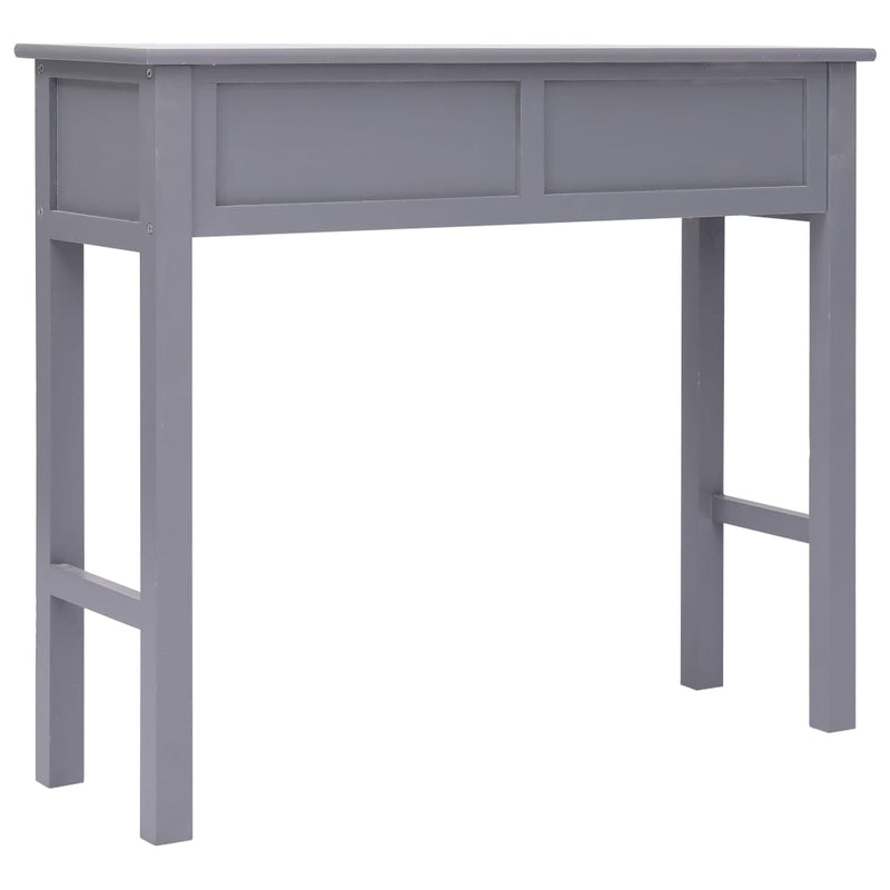 Console Table Grey 90x30x77 cm Wood