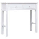 Console Table White 90x30x77 cm Wood