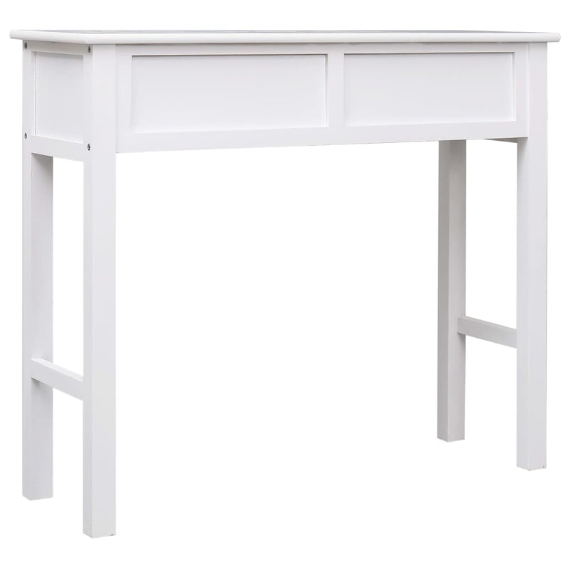 Console Table White 90x30x77 cm Wood