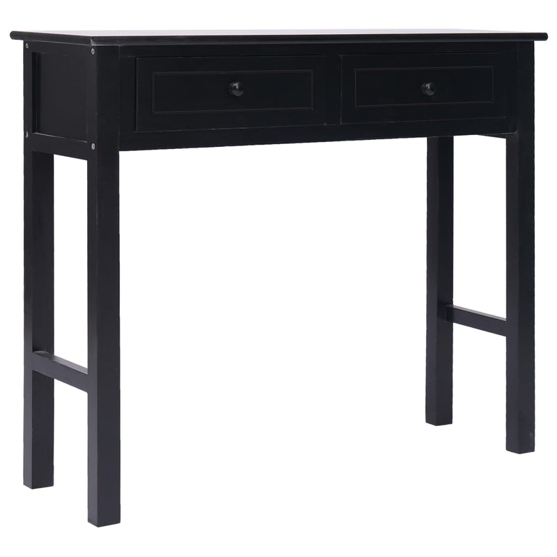 Console Table Black 90x30x77 cm Wood