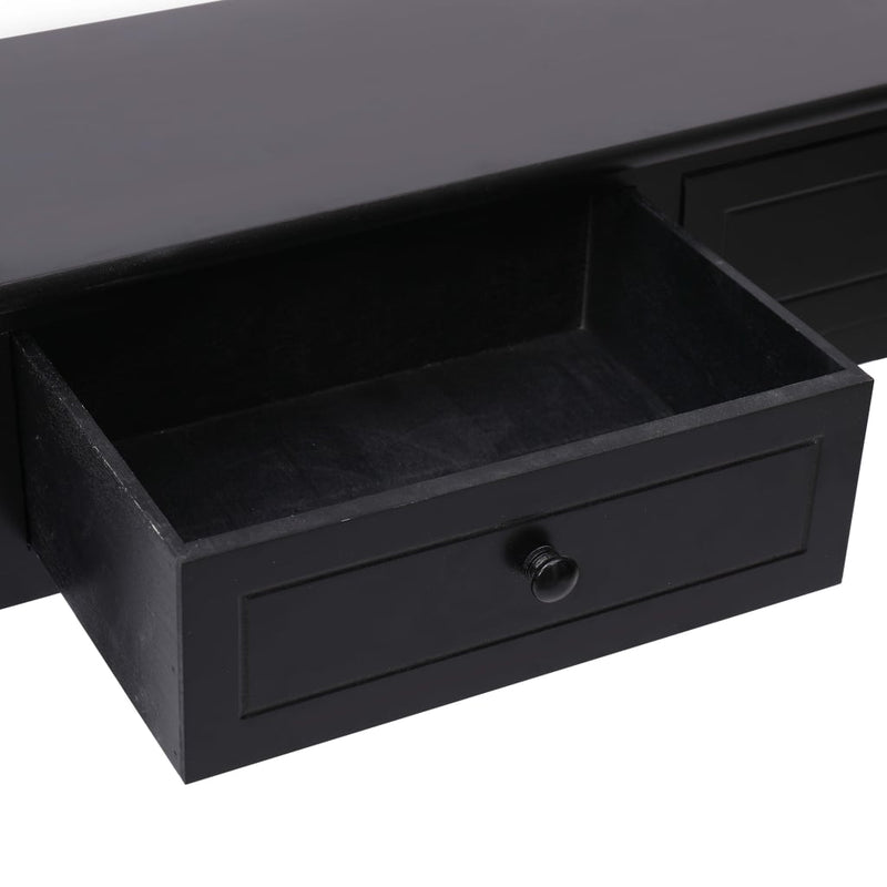 Console Table Black 90x30x77 cm Wood