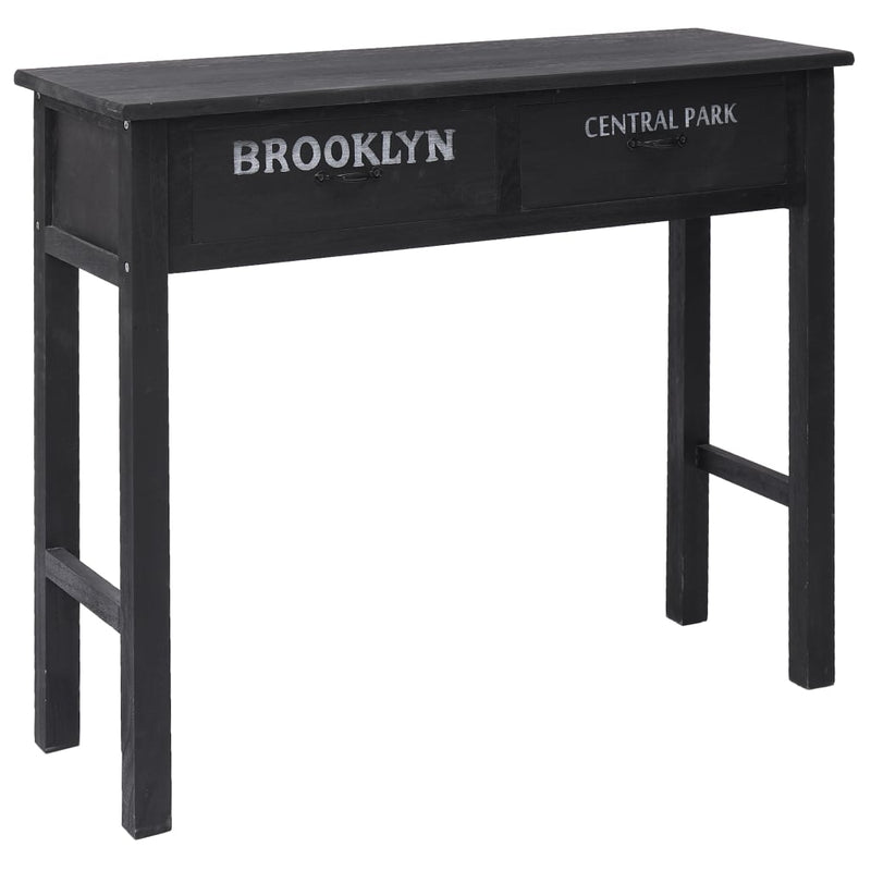 Console Table Black 90x30x77 cm Wood