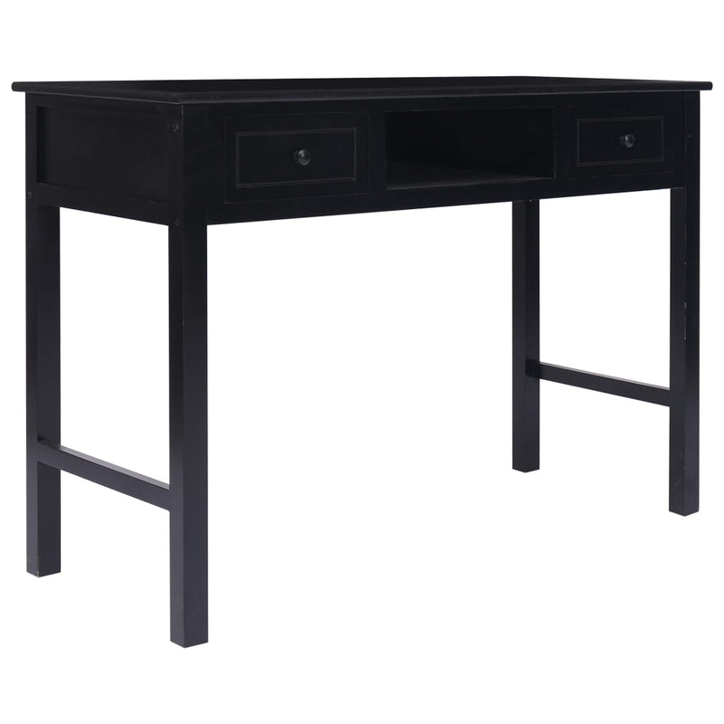 Writing Desk Black 110x45x76 cm Wood