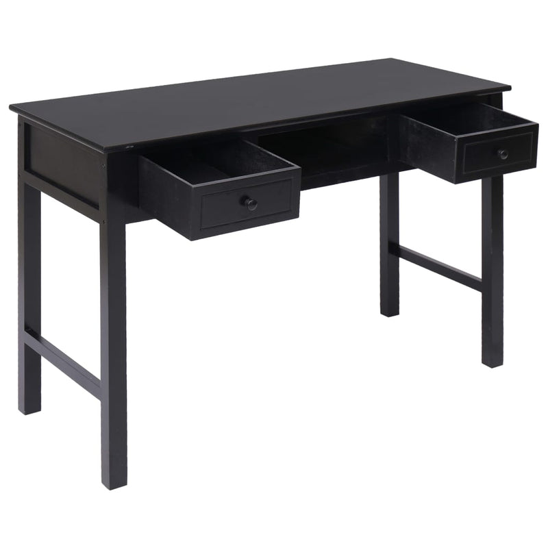 Writing Desk Black 110x45x76 cm Wood