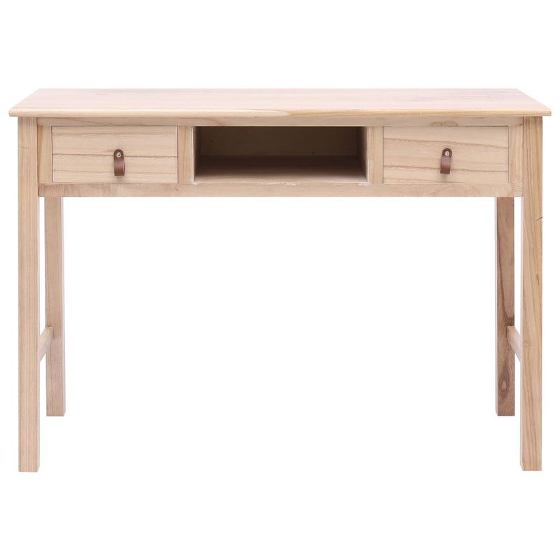 Writing Desk Natural 110x45x76 cm Wood