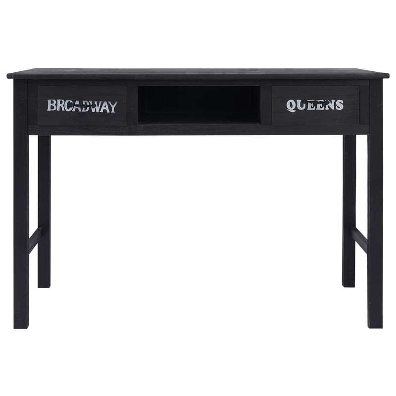 Console Table Black 110x45x76 cm Wood