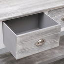 Sideboard Antique Grey 115x30x76 cm Wood