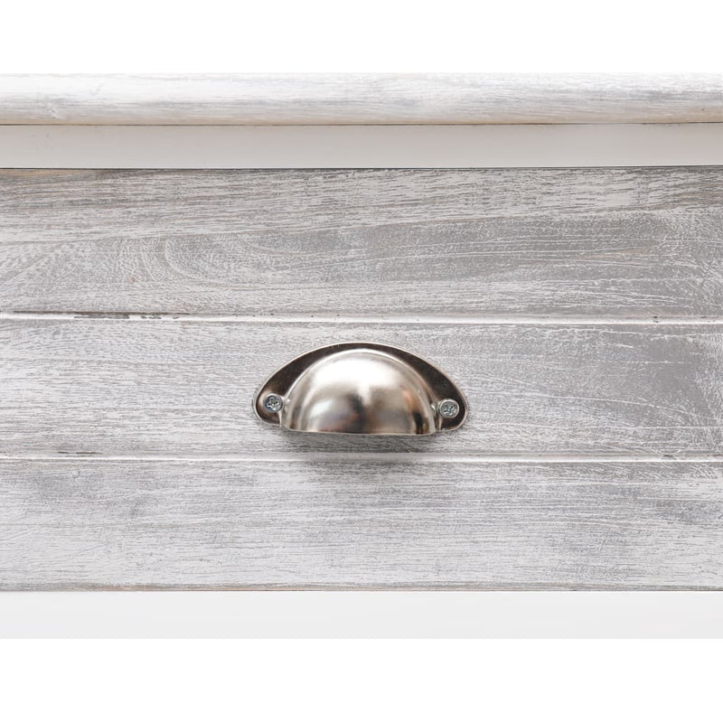 Sideboard Antique Grey 115x30x76 cm Wood