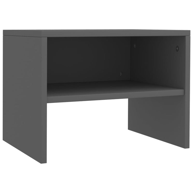 Bedside Cabinet Grey 40x30x30 cm