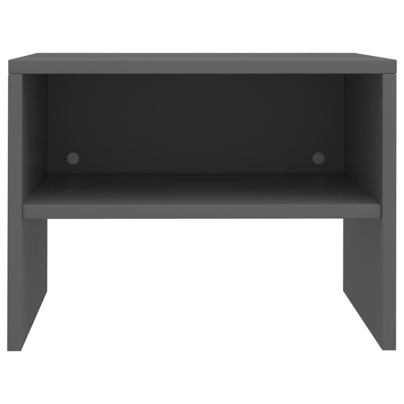 Bedside Cabinet Grey 40x30x30 cm