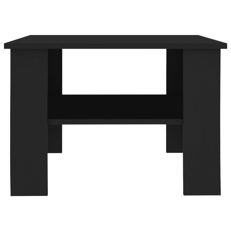 Coffee Table Black 60x60x42 cm Chipboard