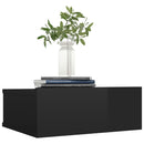 Floating Nightstand High Gloss Black 40x30x15 cm