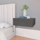 Floating Nightstands 2 pcs High Gloss Grey 40x30x15 cm
