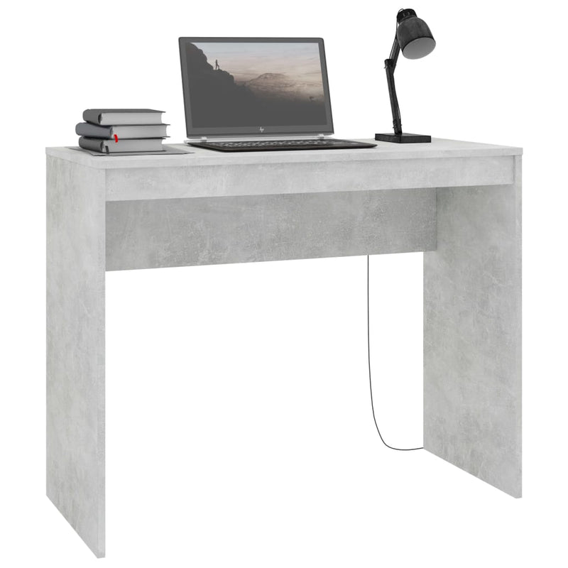 Desk Concrete Grey 90x40x72 cm Chipboard