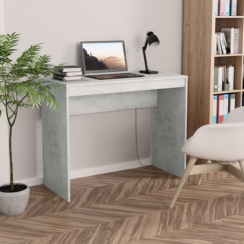 Desk Concrete Grey 90x40x72 cm Chipboard