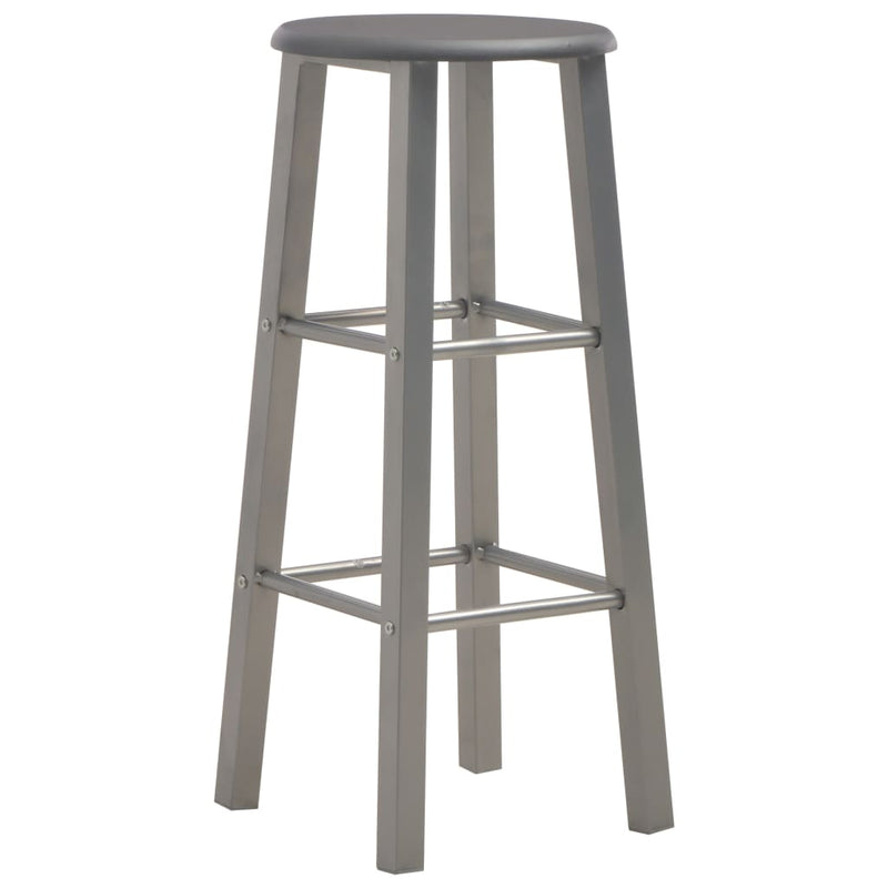 Bar Stools 2 pcs Anthracite MDF