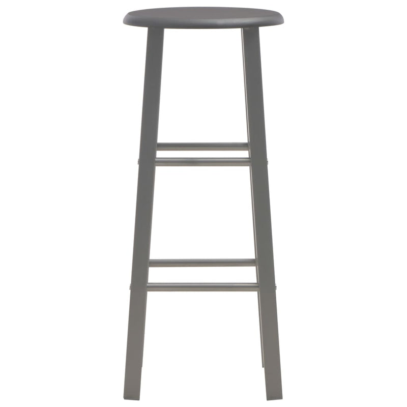 Bar Stools 2 pcs Anthracite MDF