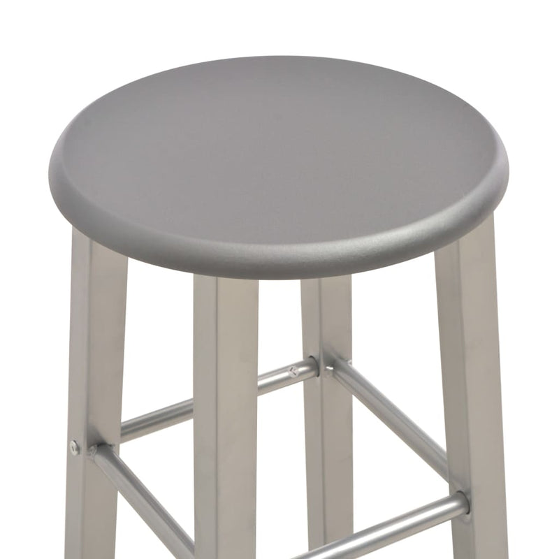 Bar Stools 2 pcs Anthracite MDF