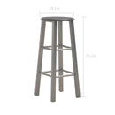 Bar Stools 2 pcs Anthracite MDF