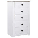 Sideboard White 46x40x89 cm Pine Panama Range