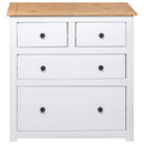 Sideboard White 80x40x83 cm Pinewood Panama Range