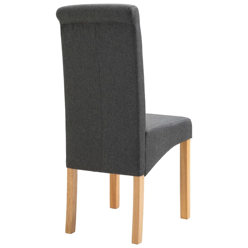 Dining Chairs 6 pcs Grey Fabric