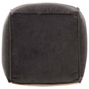 Pouffe Cotton Velvet 40x40x40 cm Anthracite