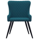 Dining Chairs 2 pcs Blue Velvet