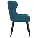 Dining Chairs 2 pcs Blue Velvet