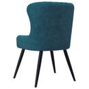 Dining Chairs 2 pcs Blue Velvet