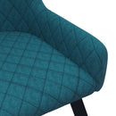 Dining Chairs 2 pcs Blue Velvet