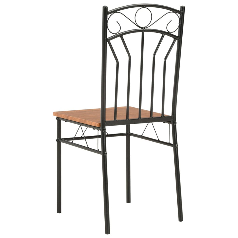 Dining Chairs 6 pcs Brown MDF
