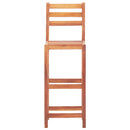 Bar Chairs 2 pcs Solid Acacia Wood